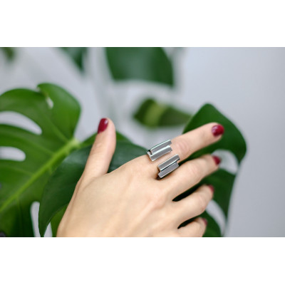 Minimalist stainless steel ring 2