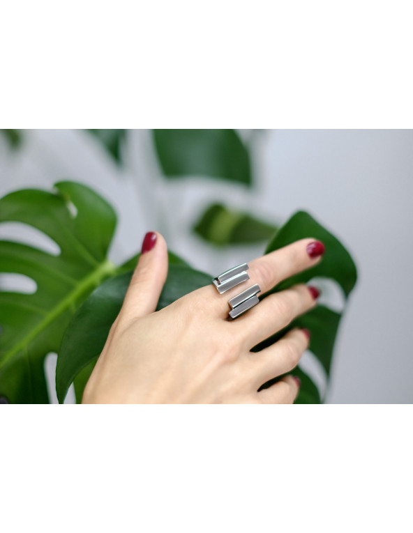 Minimalist stainless steel ring