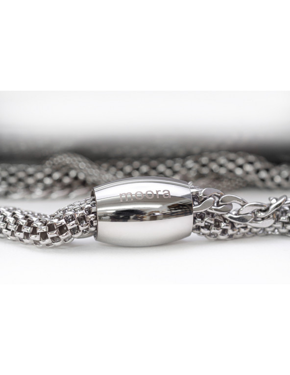 Triple-chain stainless steel choker
