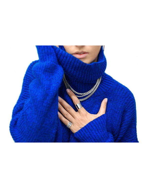 Triple-chain stainless steel choker