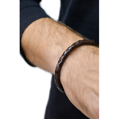 Bransoleta z rzemienia plecionego MBSM025 2