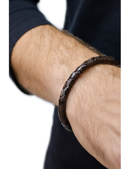 Bransoleta z rzemienia plecionego MBSM025