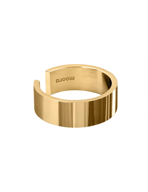 Gold-plated stainless steel band – minimalist ring