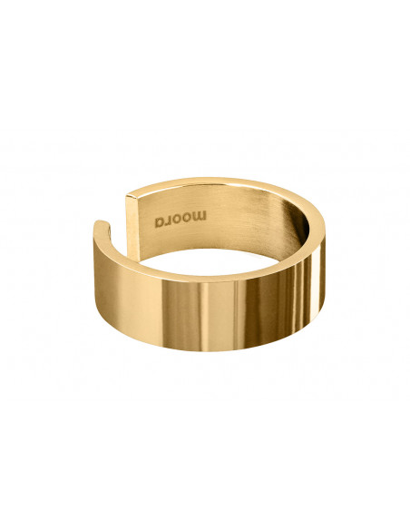 Gold-plated stainless steel band – minimalist ring