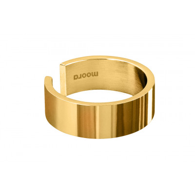 Gold-plated stainless steel band – minimalist ring