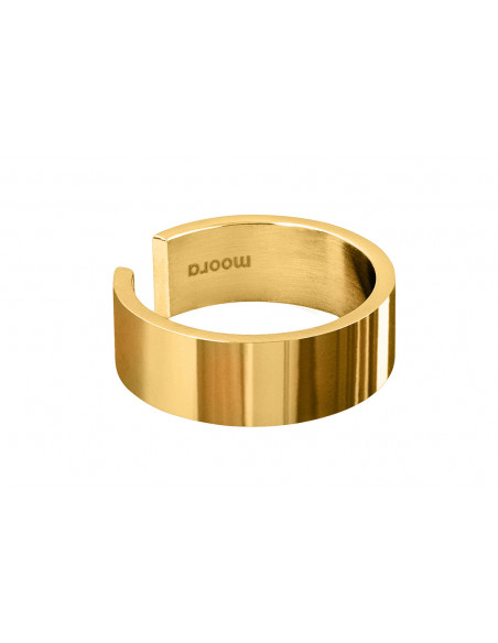 Gold-plated stainless steel band – minimalist ring