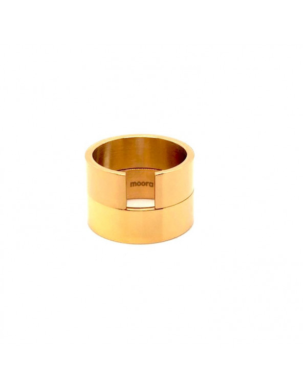 Golden 2-in-1 stainless steel ringS