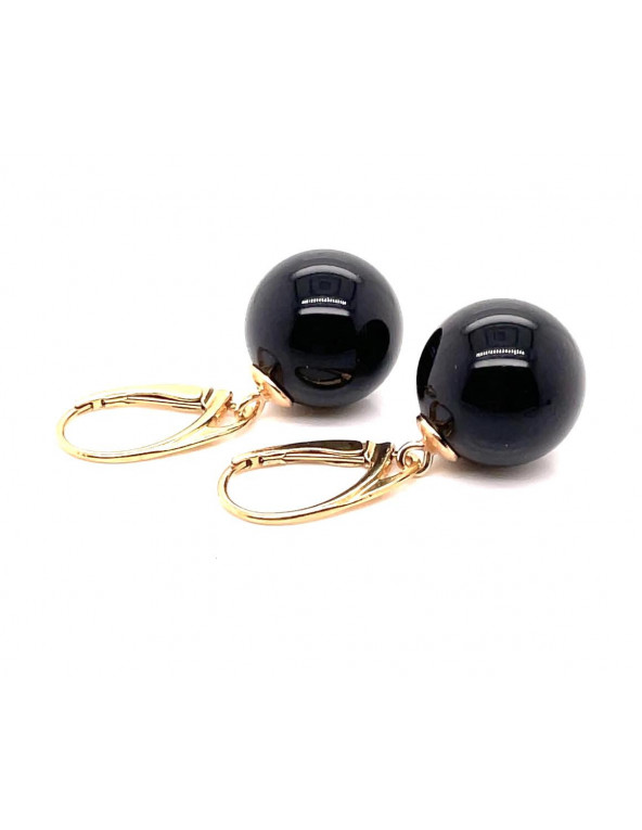 Earrings made of pr.925 silver and a large beautiful onyx.