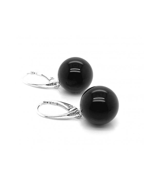 Earrings made of pr.925 silver and a large beautiful onyx.