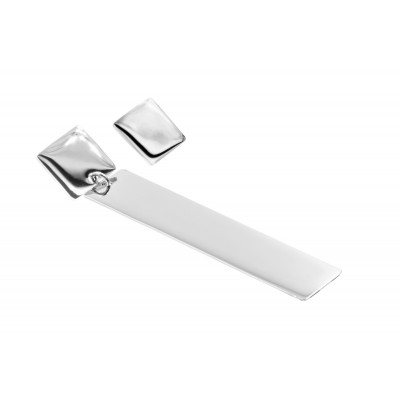 Stainless steel earrings – asymmetrical square and rectangle
