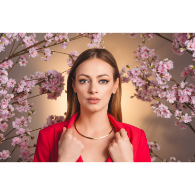 Gold-plated stainless steel choker – minimalist design 2