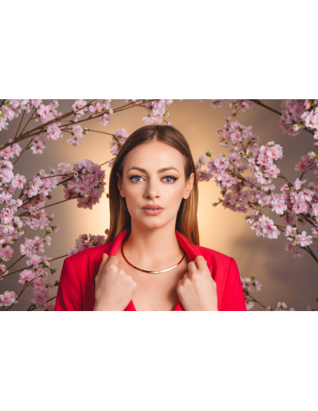 Gold-plated stainless steel choker – minimalist design