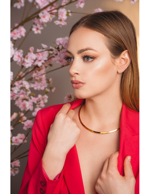 Gold-plated stainless steel choker – minimalist design