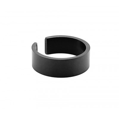 Black matte stainless steel ring