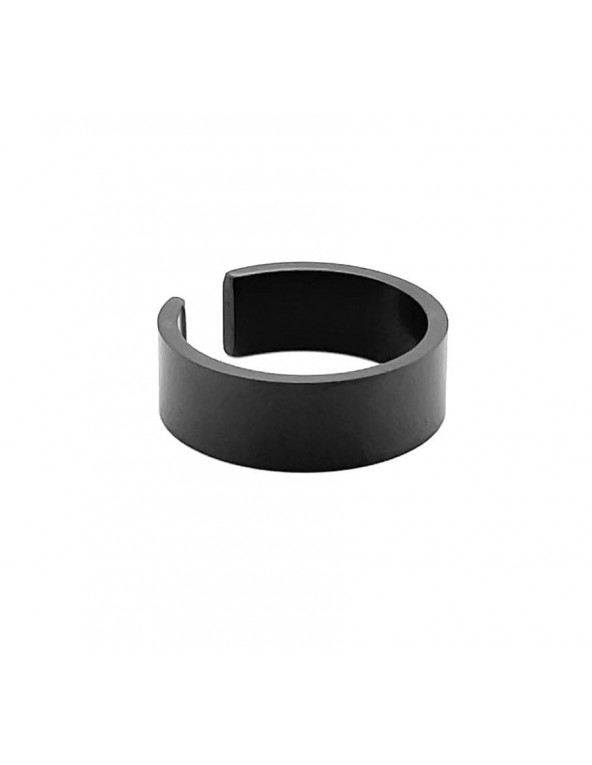 Matte black stainless steel ring