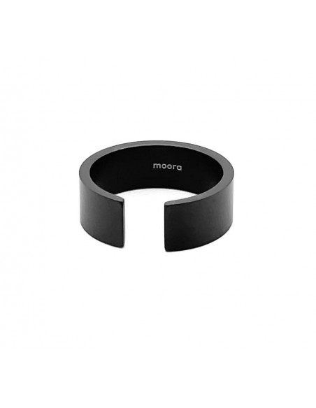 Matte black stainless steel ring