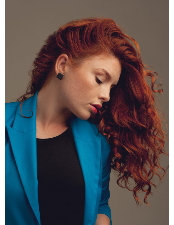 Minimalist black matte stainless steel square earrings