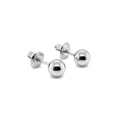 Silver stainless steel stud earrings