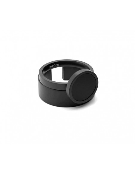 Black matte 2-in-1 stainless steel ring