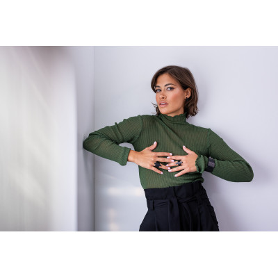 Ring made of leather and matte black stainless steel – minimalist and wide 2