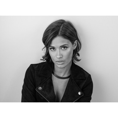 Black matte stainless steel choker on a white background 2