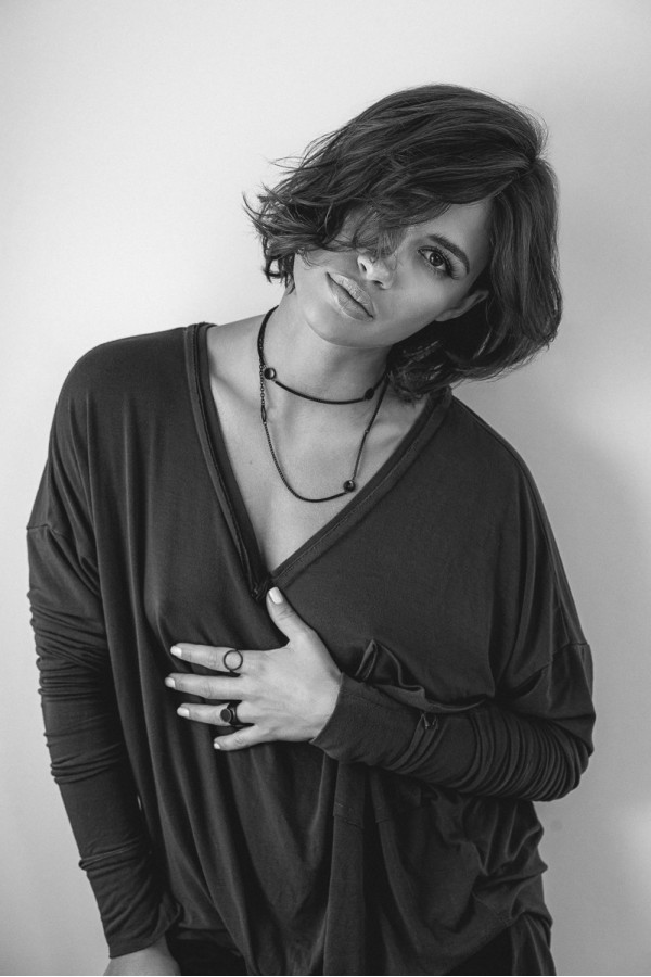 Double matte black stainless steel chain necklace with lobster clasp and adjustable length 2