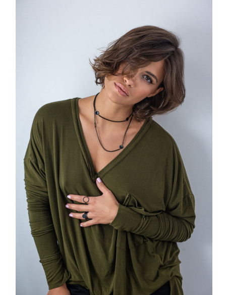 Black matte 2-in-1 stainless steel ring