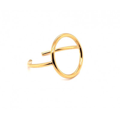 Delicate gold-plated stainless steel KOŁO ring