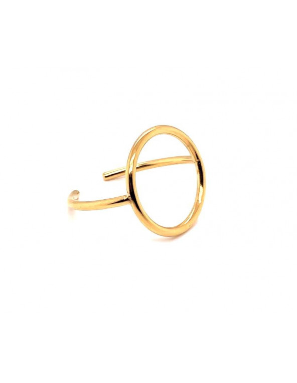 Delicate gold-plated stainless steel KOŁO ring