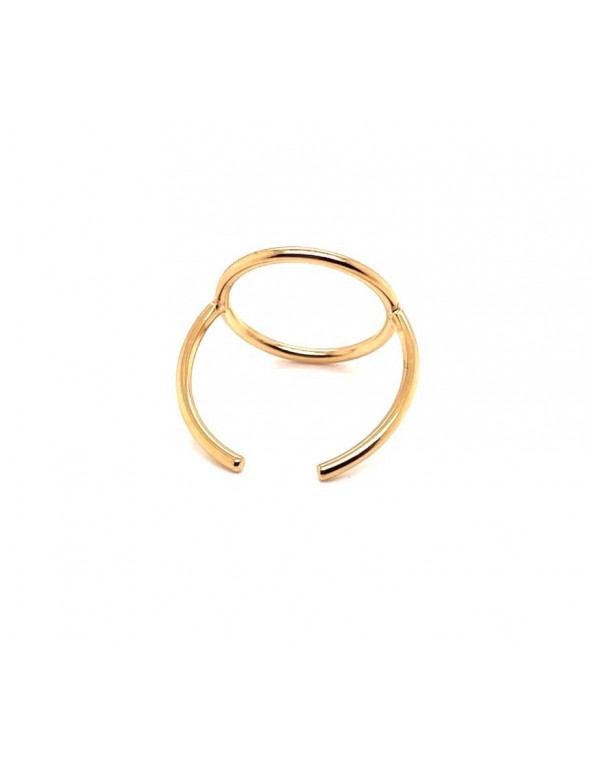 Delicate gold-plated stainless steel KOŁO ring
