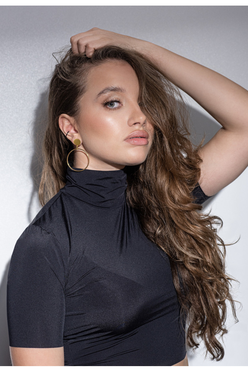 Large hoop earrings made of gold-plated...