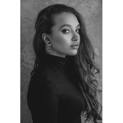 Stainless steel earrings in silver and black, spherical design 2