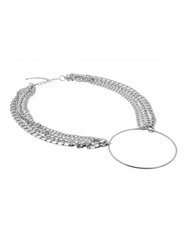 Modern with character stainless steel necklace