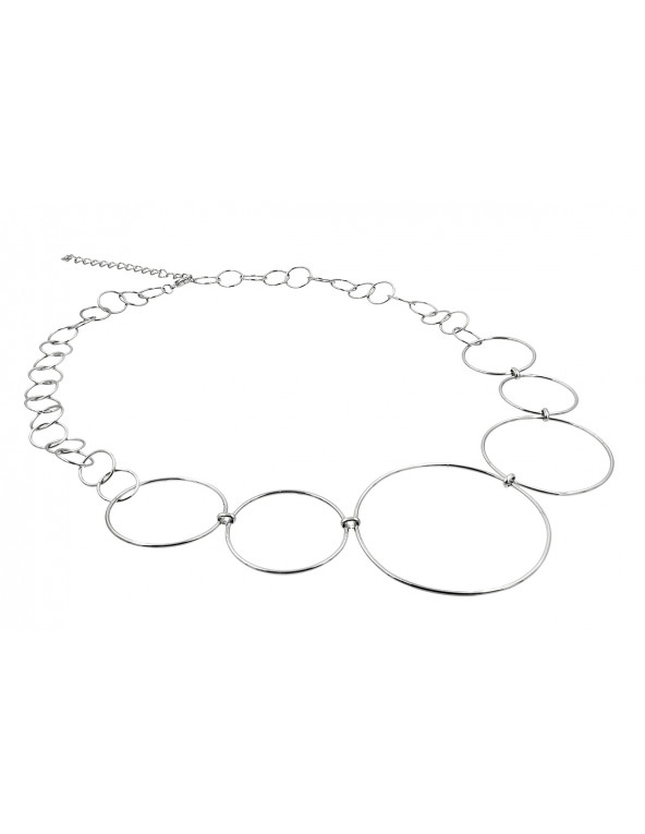 Long stainless steel KOŁO necklace