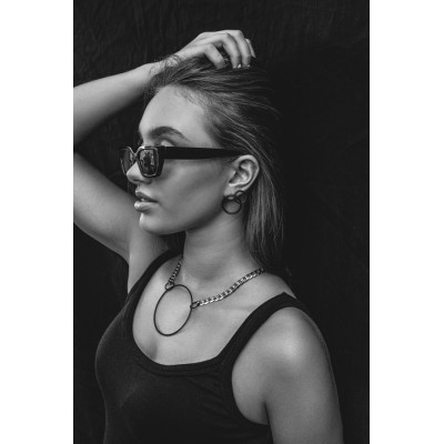 Armadillo necklace in stainless steel 2