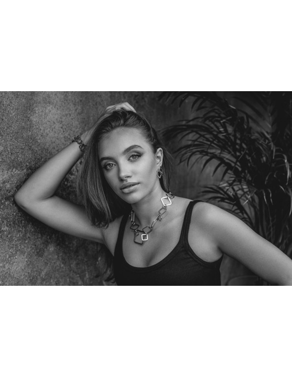 Stainless steel square earrings – modern geometric jewelry