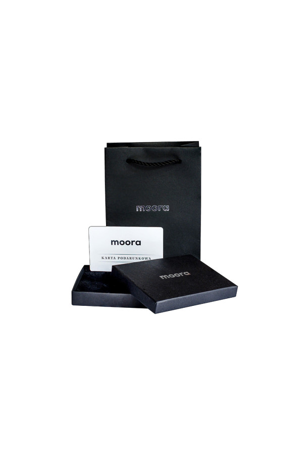 Moora Gift Card in elegant packaging available in 100, 200, and 500 PLN denominations. 2