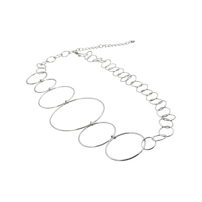 Long stainless steel necklace