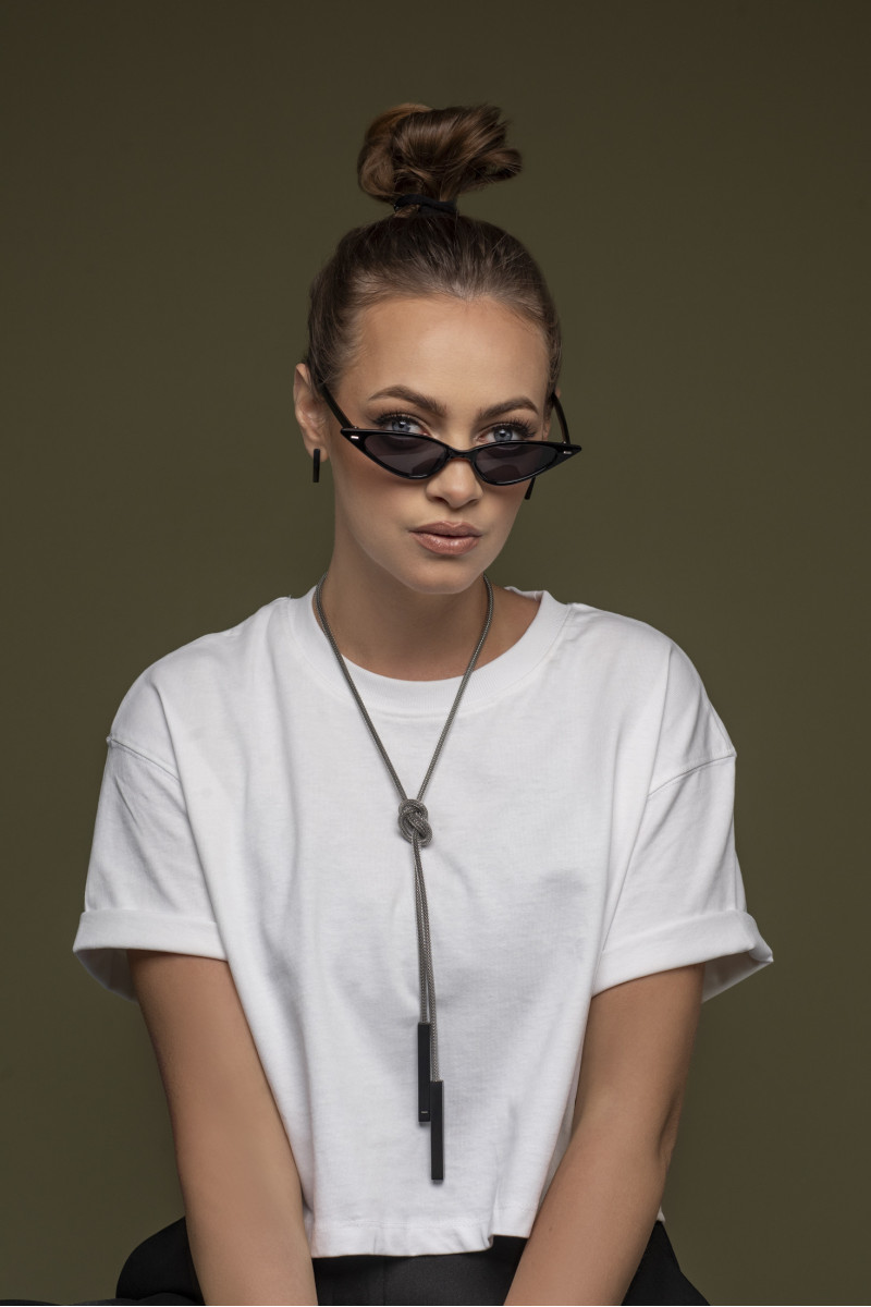 Black matte stainless steel stud earrings