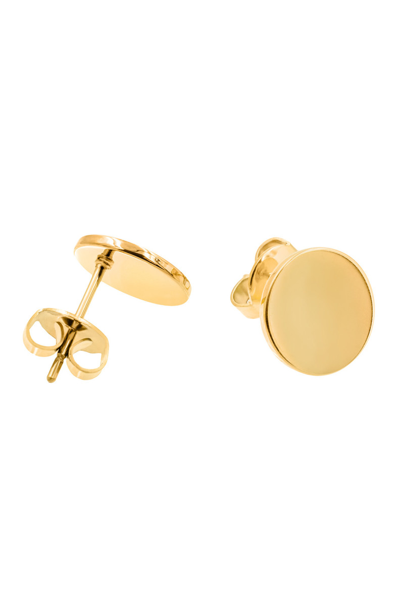Gold-plated stainless steel 2-in-1 earring set