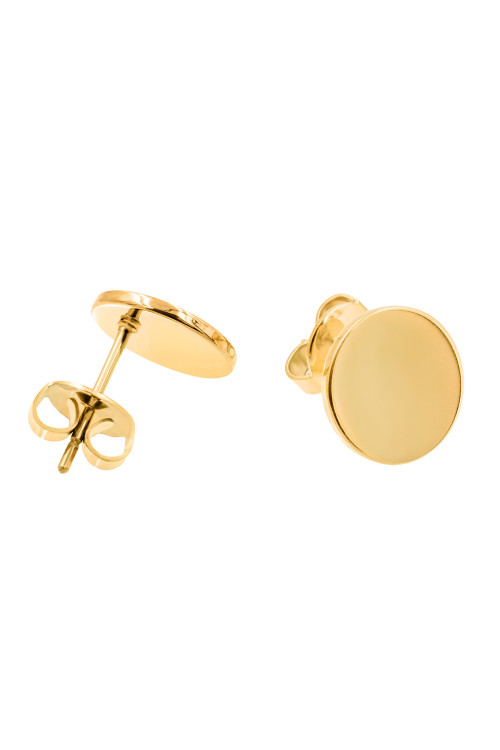 Gold-plated stainless steel 2-in-1 earring set