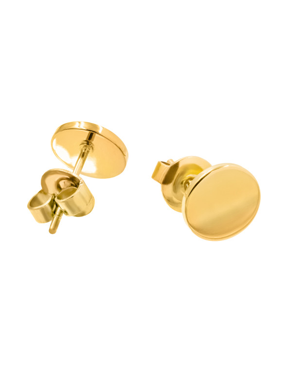 Gold-plated stainless steel 2-in-1 earring set