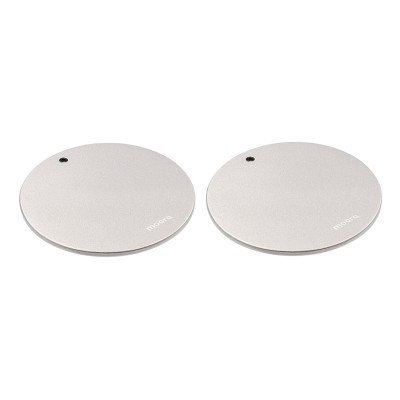 Satin plated stainless steel earring plates