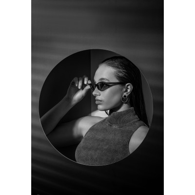 Set of 2-in-1 earrings made of two shades of stainless steel 2