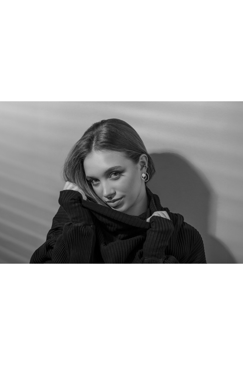 Set of 3-in-1 stainless steel earrings