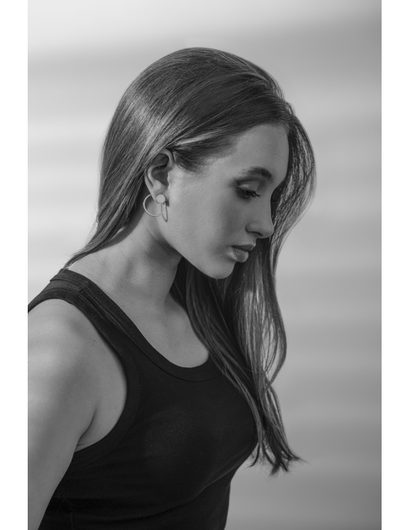 Gold-plated stainless steel 3-in-1 earring set