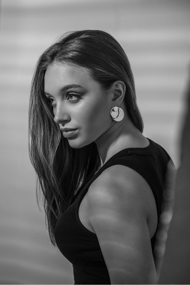 Gold-plated stainless steel 2-in-1 earring set