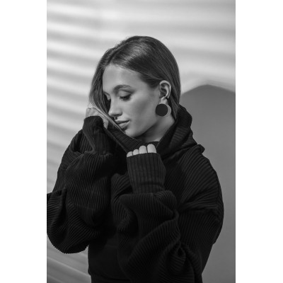 Satin plated stainless steel earring plates 2