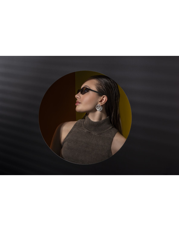 Satin plated stainless steel earring plates