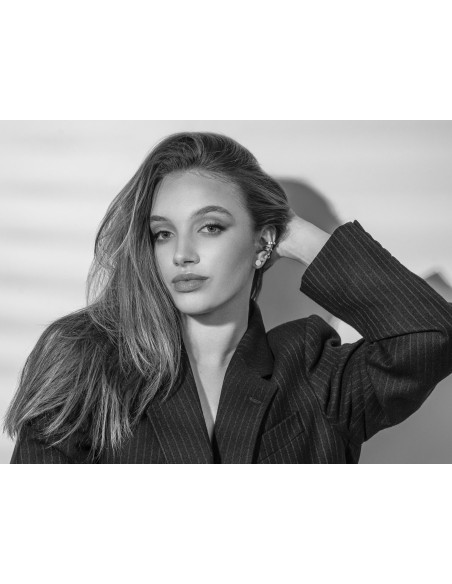 Silver 3 mm stainless steel ball stud earrings with polished shiny finish.